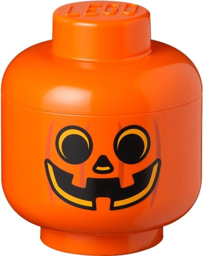 LEGO Aufbewahrungskopf STORAGE HEAD PUMKIN S 2 Liter orange