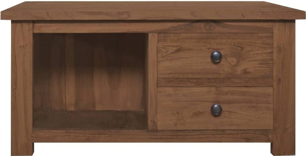 "im Sonderangebot"Couchtisch - CLORIS - Wohnzimmertisch - Robust und langlebig - 68x68x33 cm Teak Massivholz - DEMöbel7248533