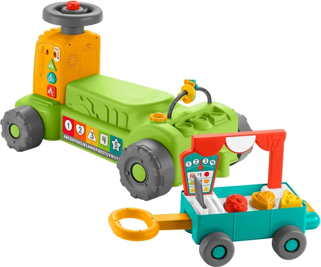 Tracteur Musical Fisher-Price : Chariot de Marche et Jouet d'Éveil 1 an