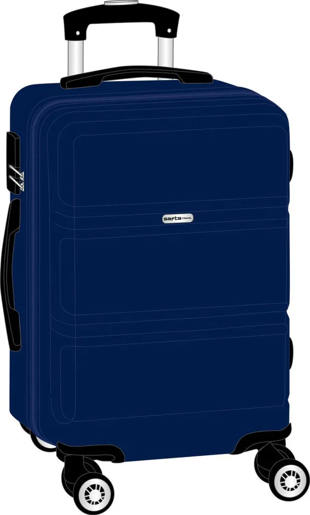 Valise Cabine pour Voyage d'Affaires Safta Bleu Marine 20 Pouces 55cm