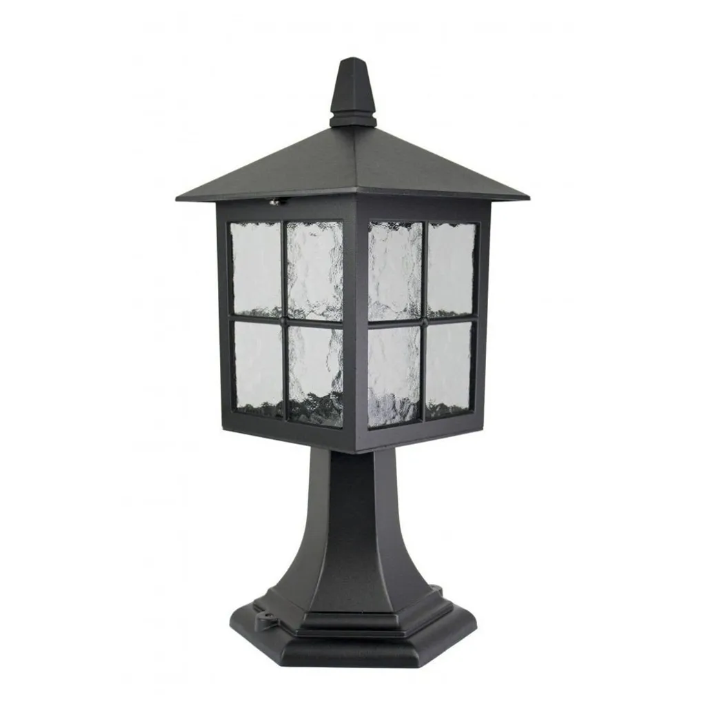 Éclairer une allée de jardin avec la borne noire Venice 45cm E27 IP43