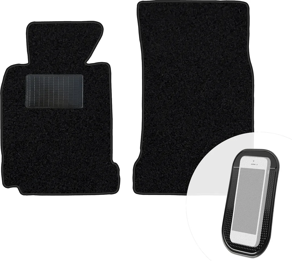 Set 2 Tappetini Anteriori Velour Nero per BMW Serie 5 E39 (96-03)