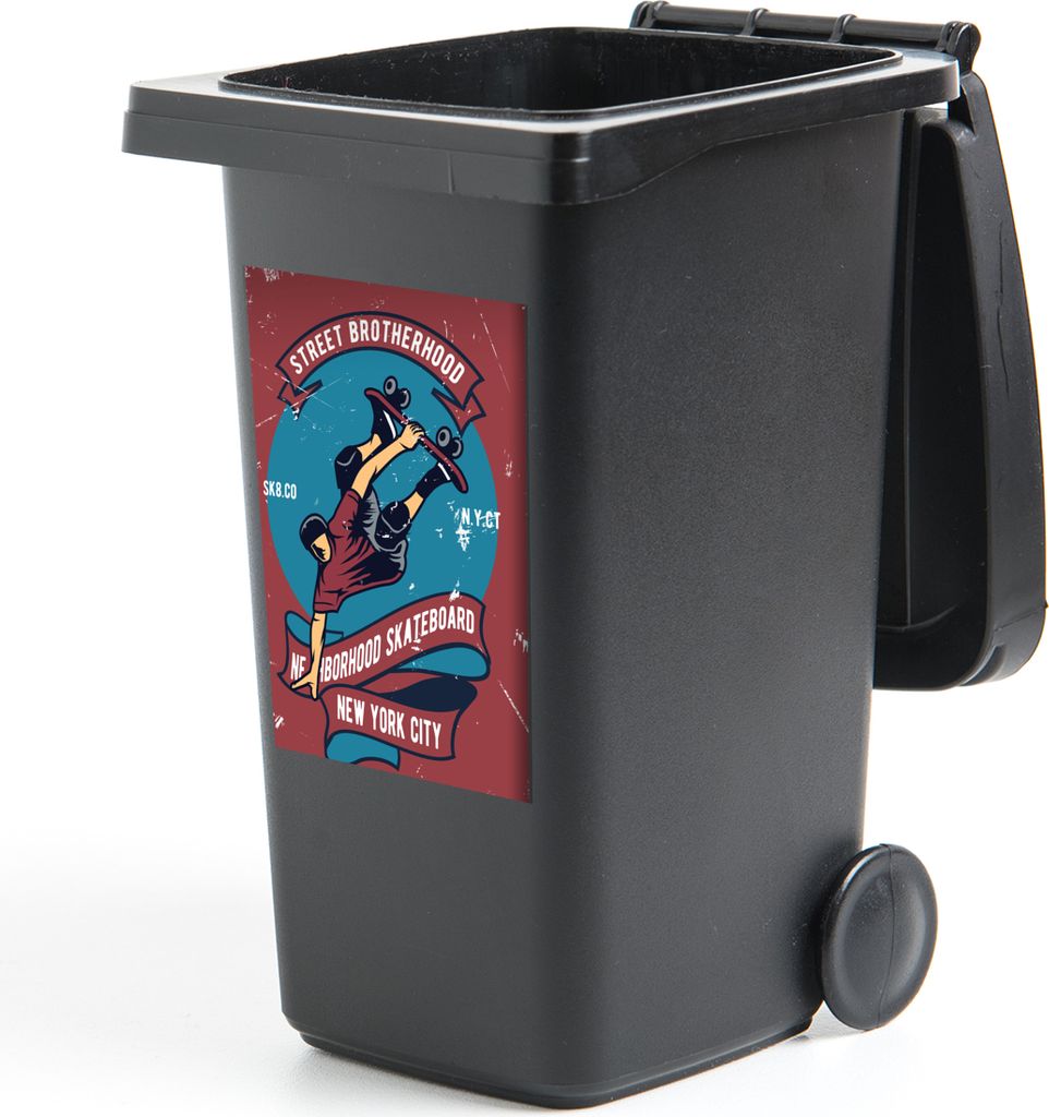 MuchoWow - Mültonnen-sticker - Sticker - Aufkleber für die Mülltonne