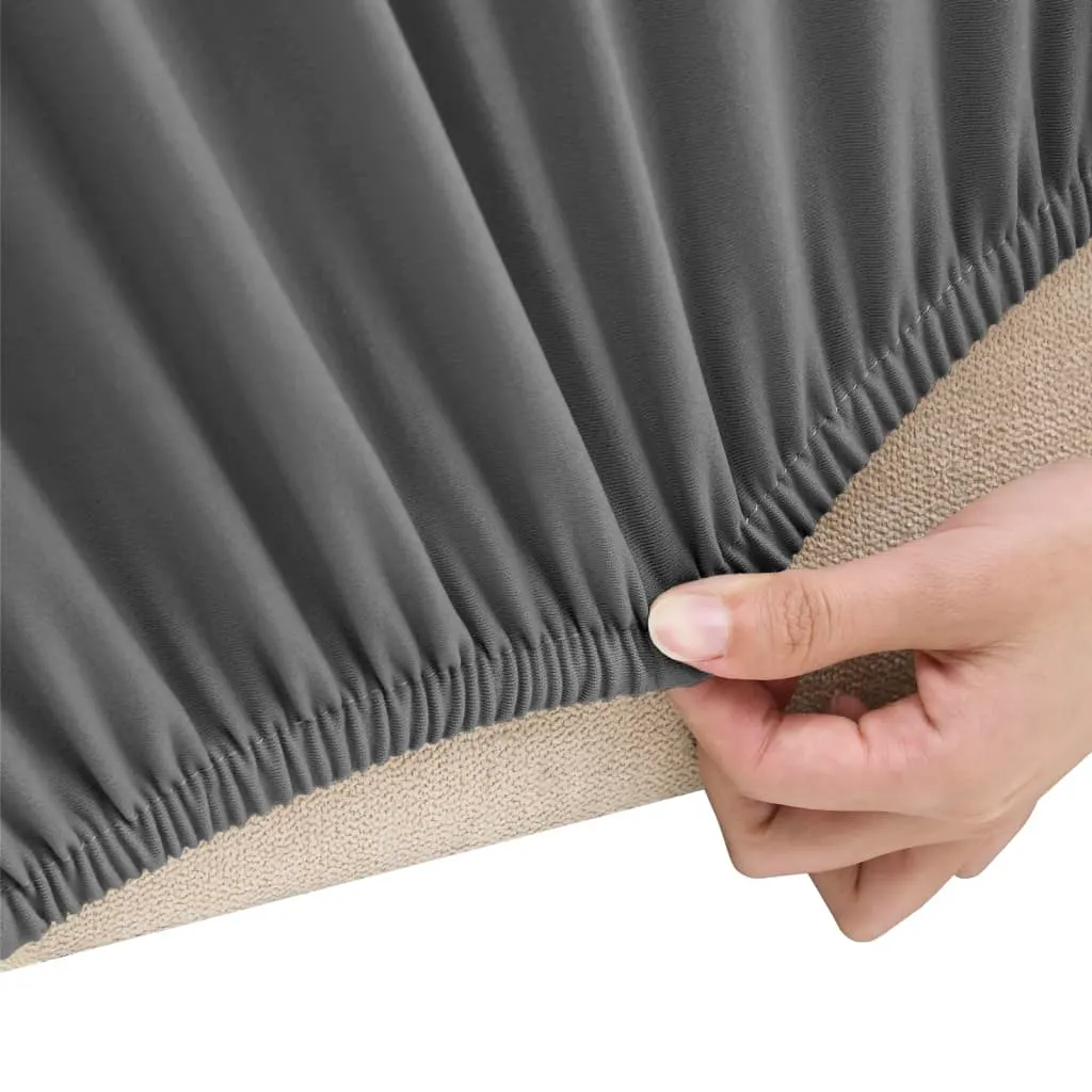 Fodera Divano vidaXL Jersey Antracite - Protezione Elegante e Stretch - 4