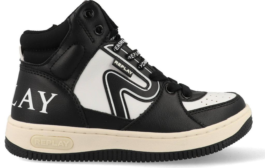Replay Epic JR Mid Boy 4 Sneakers Hoog - Zwart - Maat 33