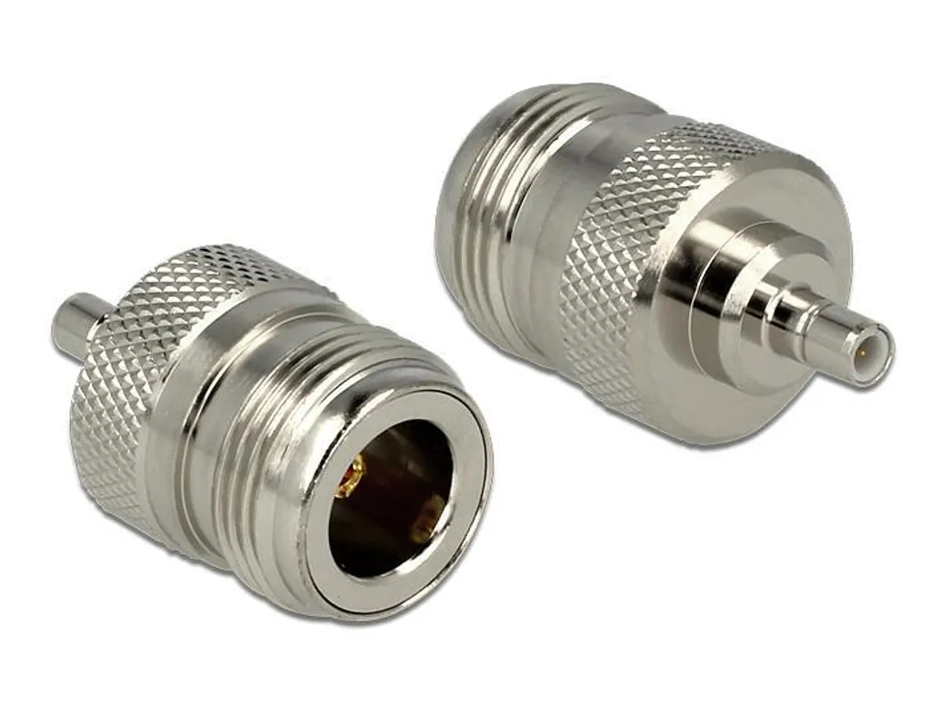 Adaptateur HF Delock N femelle vers SMB femelle pour antenne coaxiale