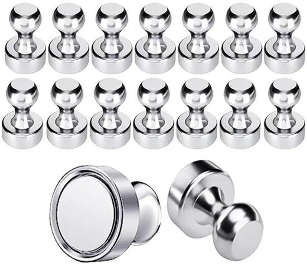 Aimants néodyme puissants lot de 16 pour tableaux et frigos de bureau
