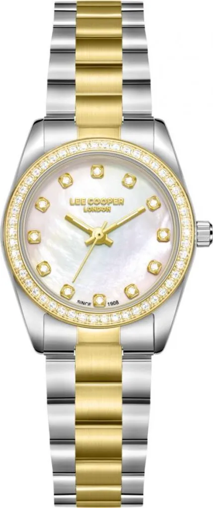 Montre dorée Lee Cooper LC08155.220 avec cadran brillant luxe femme
