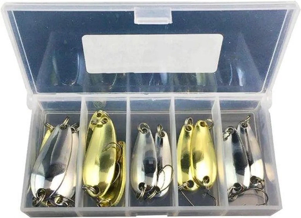 Leurre de pêche en plastique haute résistance lot de 12 pièces multisets