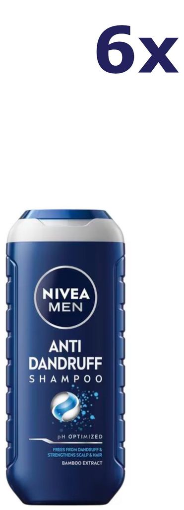 6x Nivea Shampoo Men – Anti Roos Power 250 ml