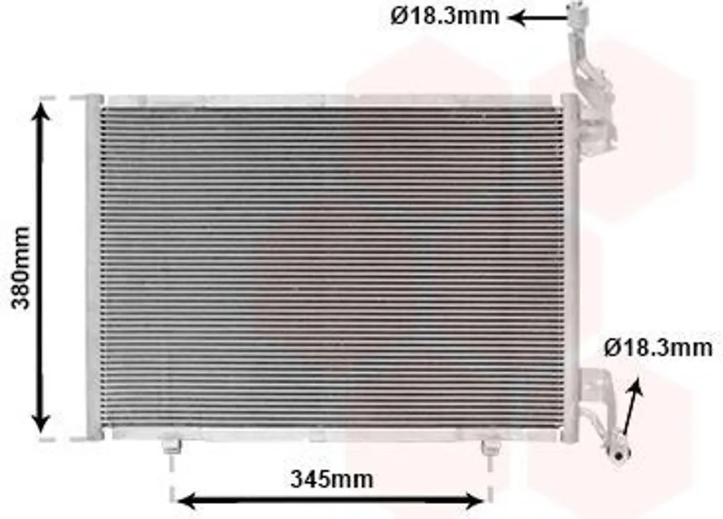 Condenseur de Climatisation en Aluminium pour FORD ECOSPORT 18005640