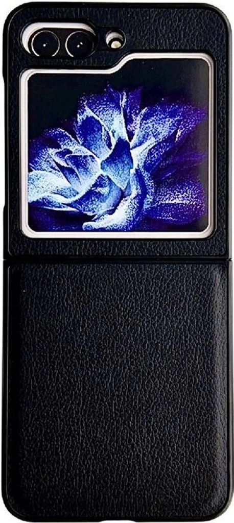 König Design Hülle kompatibel mit Samsung Galaxy Z Flip5 5G Kunststoff Soft Handyhülle - Handy Case Schwarz