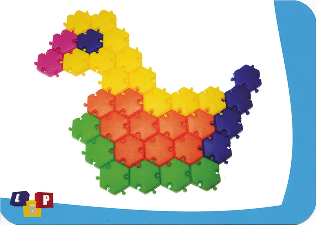 Blocs de construction hexagonaux clipsables, kit de 96 pièces robustes