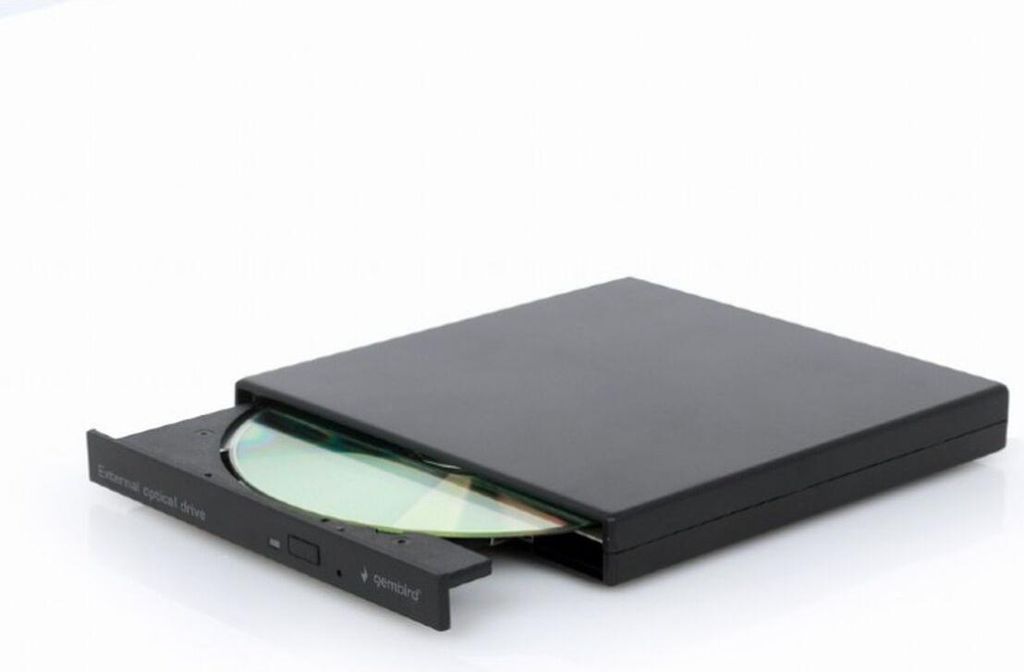 gembird DVW EXT SLIM DVD-USB-04 black USB2.0 DVD8x CD24x Image du produit 