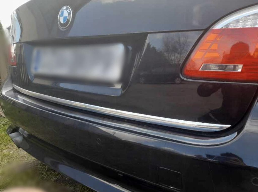 BMW 5 E61 Kombi Touring Chrom Zierleiste Tuning Klappe