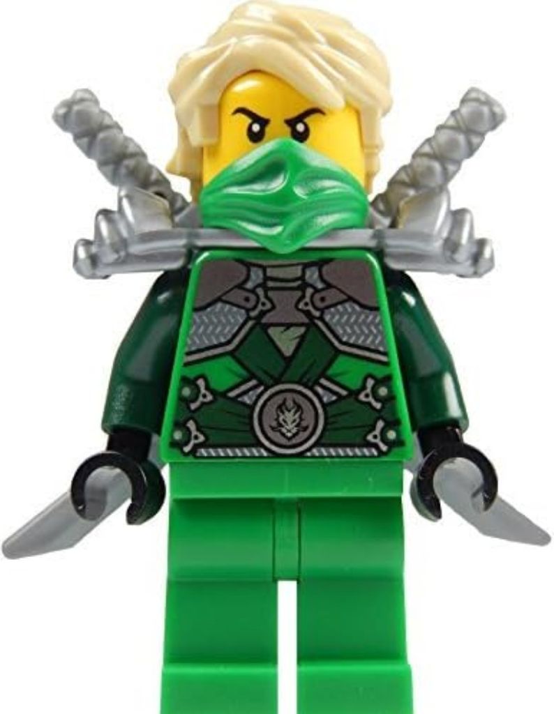 LEGO Ninjago: Minifigur Lloyd Garmadon mit 2 silbernen Katanas