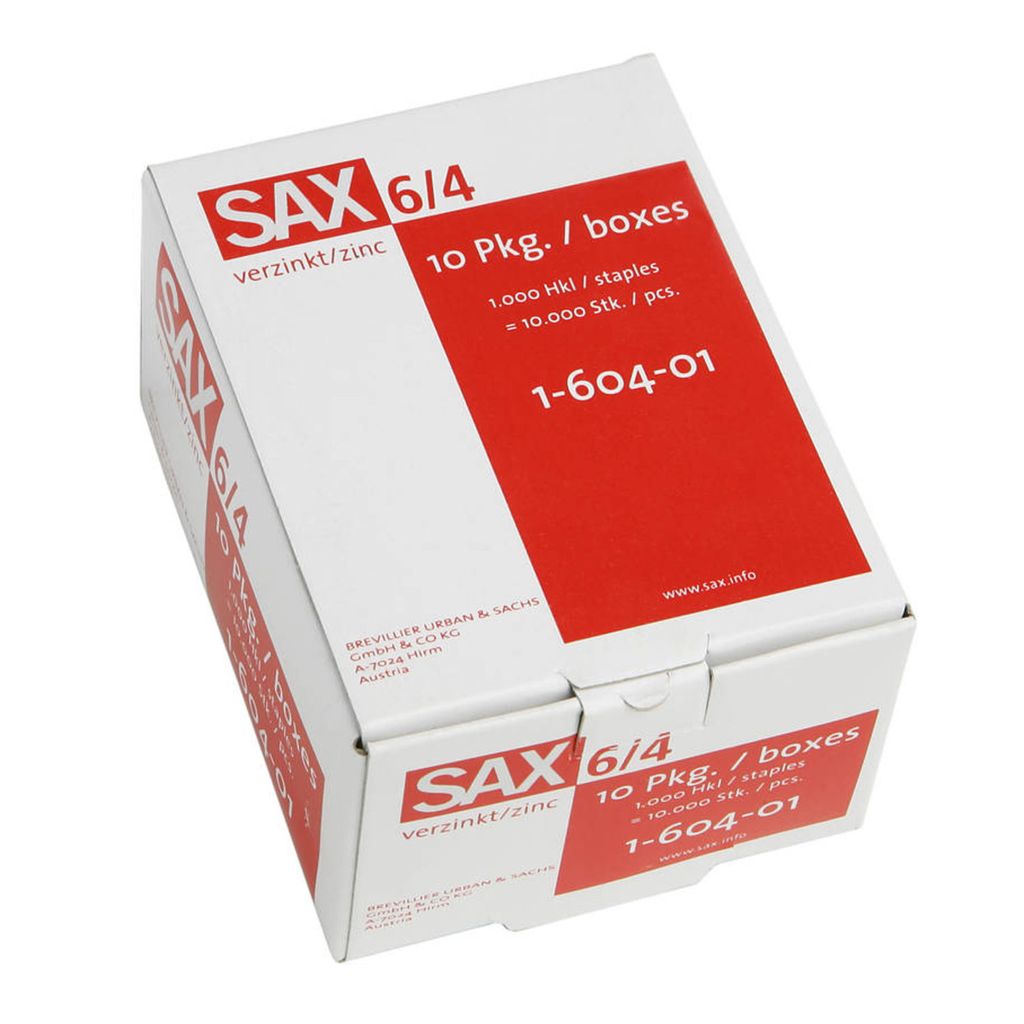 sax design 1-604-01 1.000 sax design Heftklammern 6/4 Immagine del prodotto 