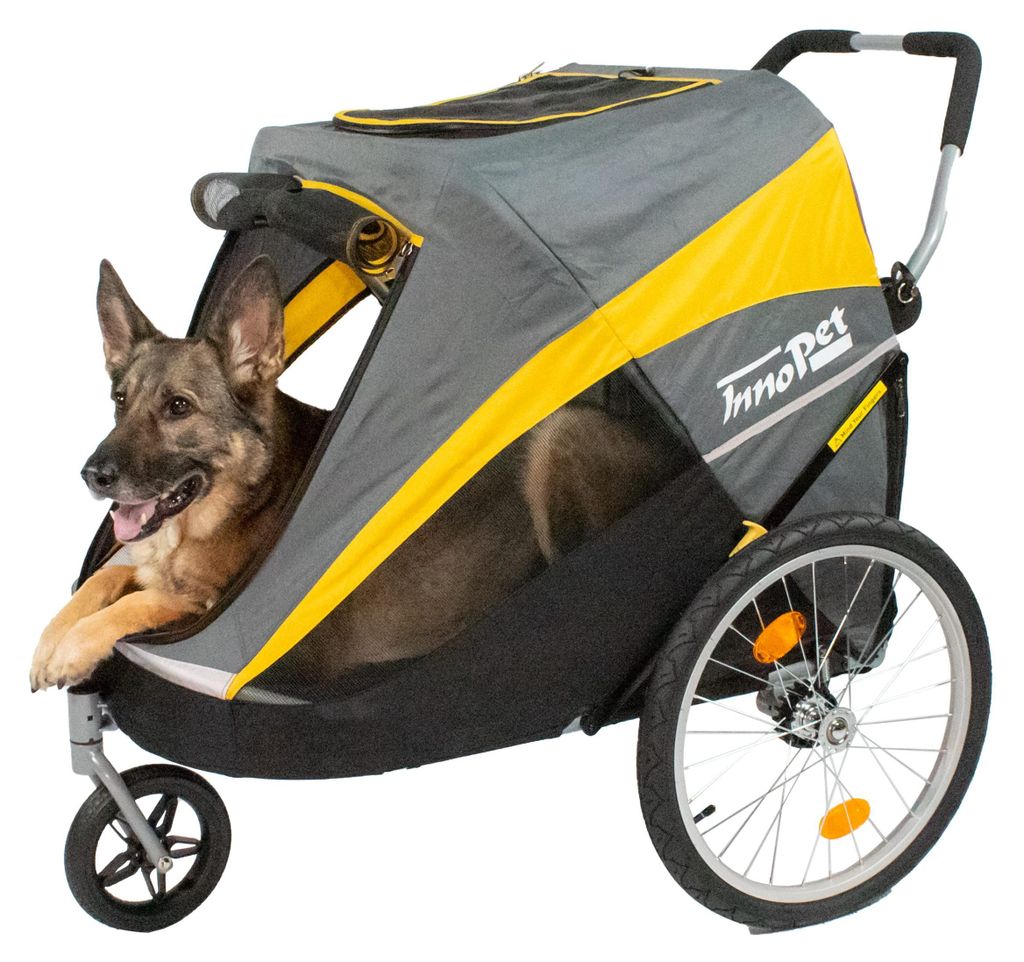 Großer Hundewagen - Innopet Hercules 2.0 Gelb/Grau - Heavy Produktbild 