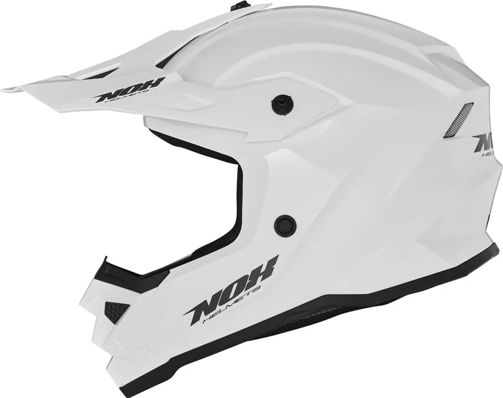 Casque Tout-Terrain Enfant XL NOX N761 Blanc : Idéal Sortie Moto et Quad