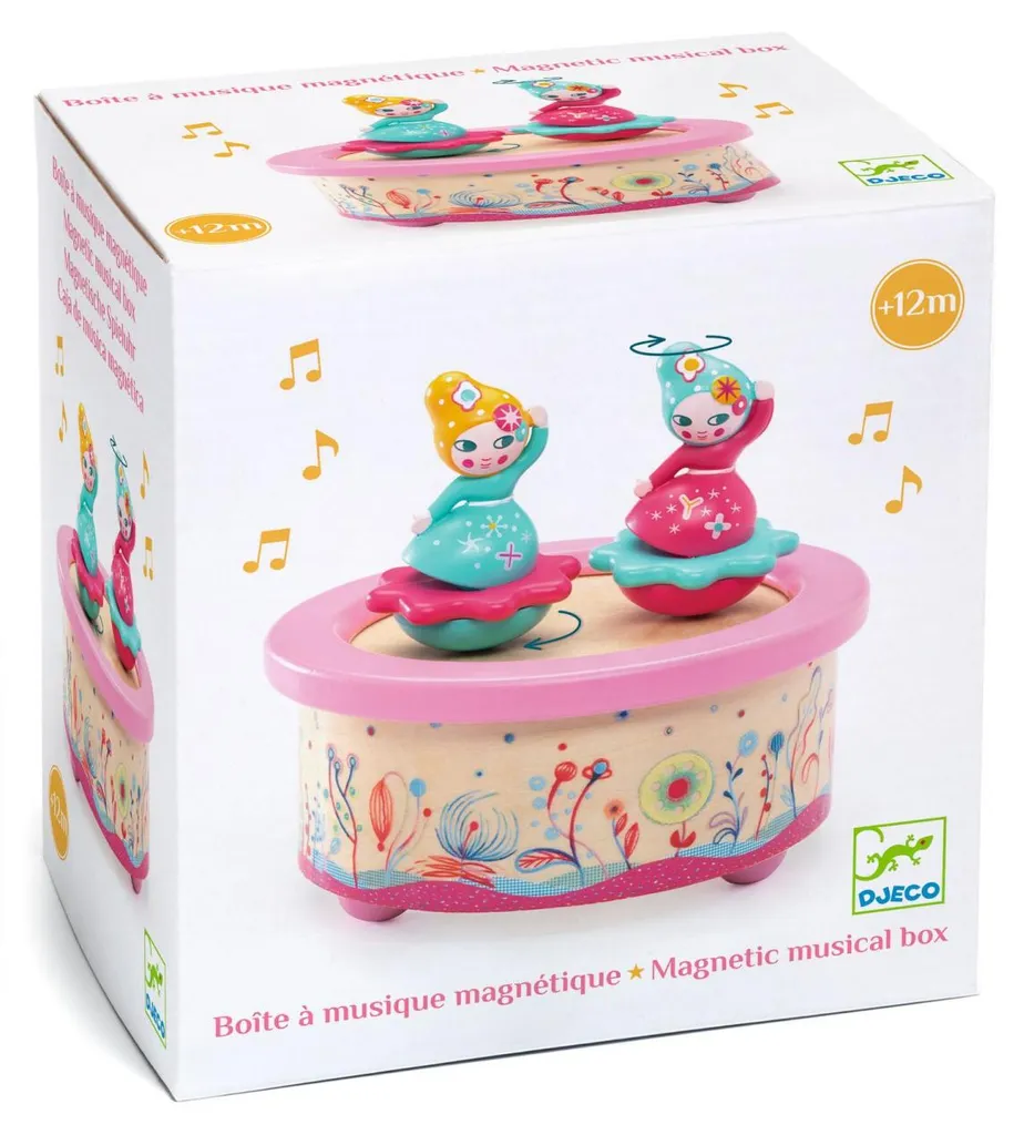 Cadeau de naissance : Boîte à musique Fleurs Djeco pour nuit calme