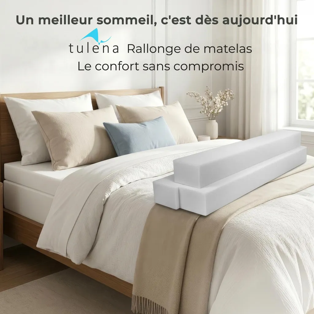 Extension de Matelas en Mousse Haute Densité - Combleur de Lit Polyvalent - 5