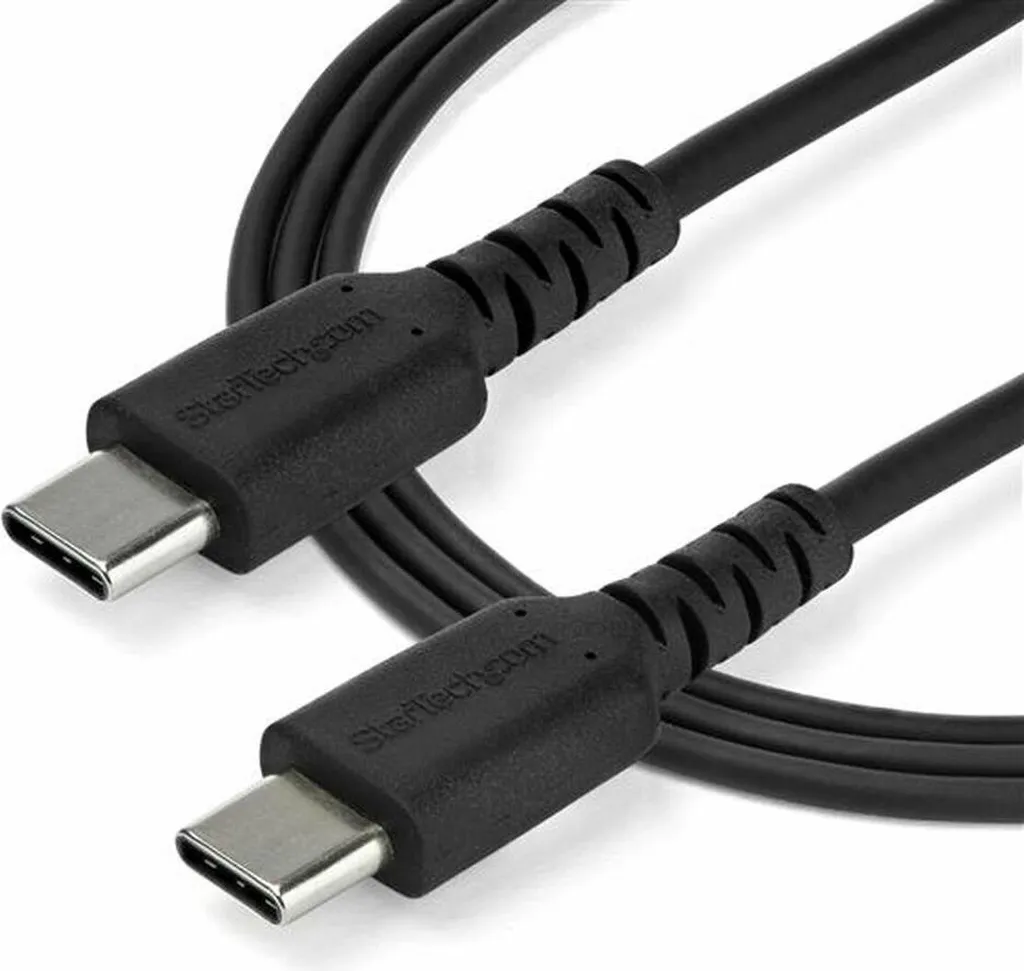 Câble USB C Renforcé Startech Noir Haute Résistance pour Usage Quotidien