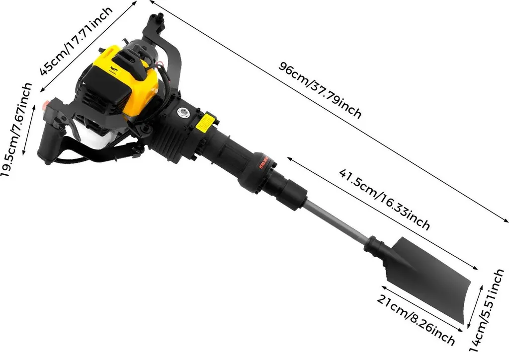 Fosseuse d'arbres 1250W à Refroidissement Optimisé, Modèle Noir SET1 - 2