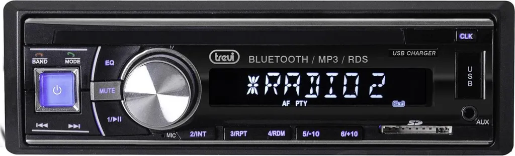 Autoradio Mains Libres Trevi SCD 5702 BT, Idéal pour Appels et Charge