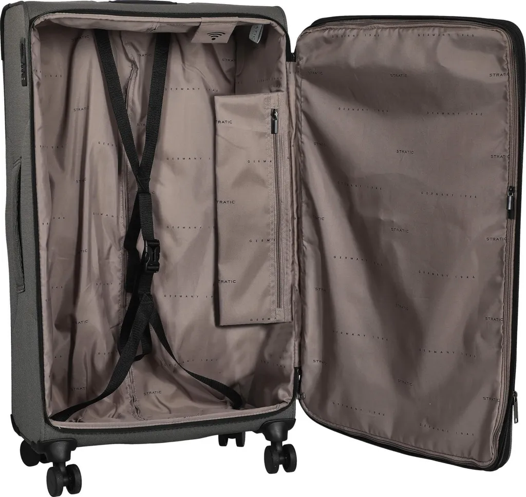 Valise de soute extensible Stratic Bendigo Light + tissu sable 84cm - 13