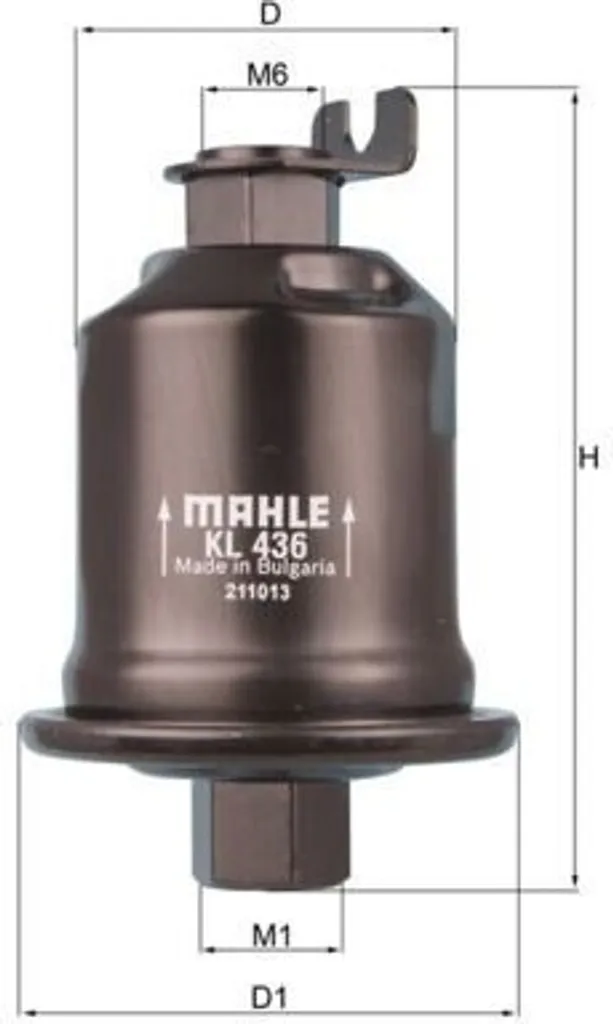Filtre essence en ligne MAHLE KL 436 compatible MITSUBISHI CARISMA DA