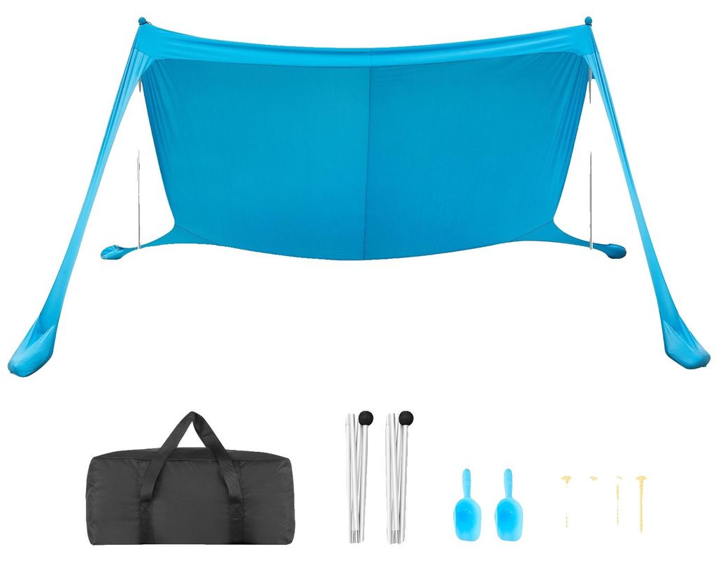 Tente de plage VEVOR avec protection solaire (UPF 50+) 3,4 Image du produit 