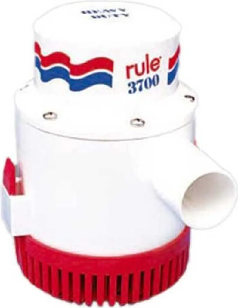 Pompe de cale haut débit Rule 3700 GPH 24V avec moteur anti-surchauffe