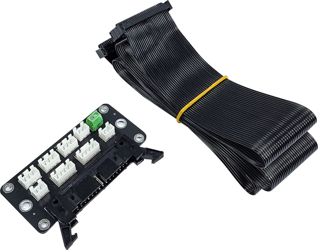 Adapterkarte für Tronxy 3D-Druckerteile mit 82 cm 30-poligem Kabel Kompatibel mit 3D-Druckern der XY-2 Pro / X5SA-Serie