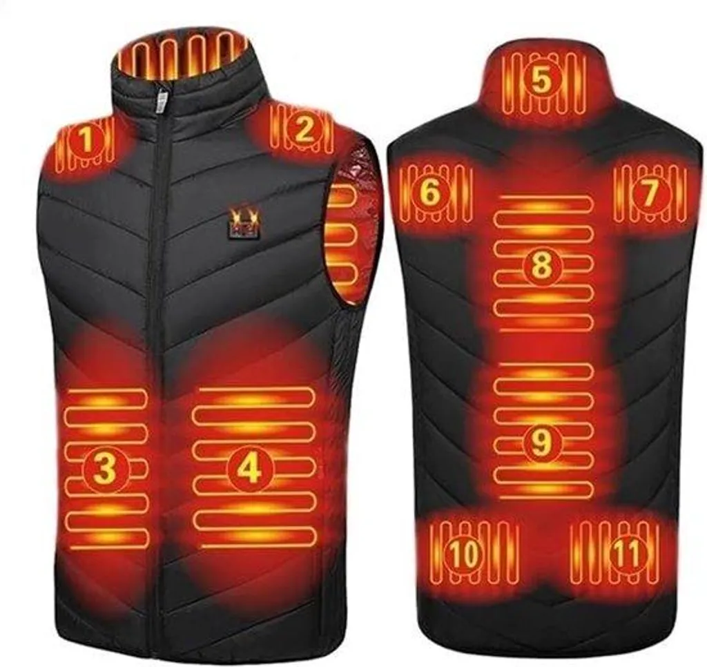 Gilet chauffant grand froid taille 5XL contre les frissons d'hiver