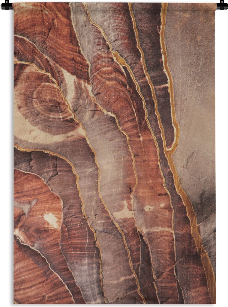 MuchoWow Wandteppich Wandbehang Sandstein in Petra Jordanien 120x180 cm Tapisserie Dekoration Wandtuch - Schlafzimmer - Dekorationen für das Haus