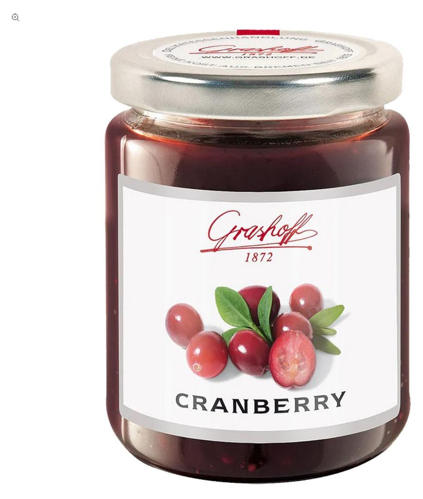 Grashoff Dżem żurawinowy extra owocowy do smarowania 250g Zdjęcie produktu 