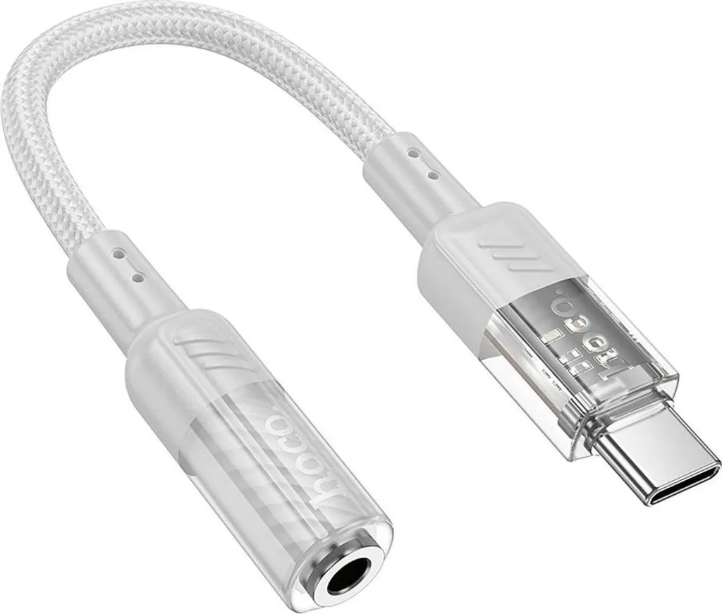 Cavo Audio HOCO Spirit LS37 Grigio: Adattatore USB-C per Cuffie Jack