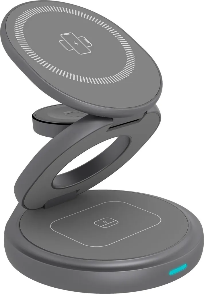 Support de téléphone pliable 3 en 1 ICY BOX IB-SH101-CH en aluminium