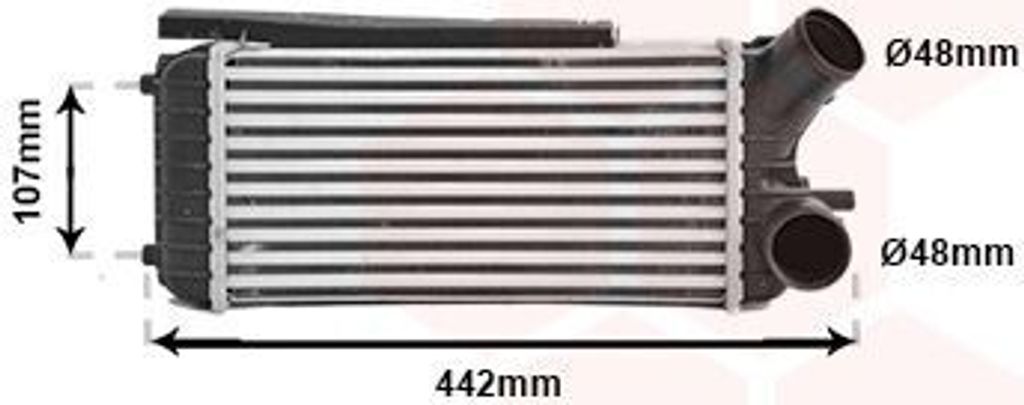 VAN WEZEL 18004472 - OE 1692747 Ladeluftkühler für C-Max, Grand C-Max