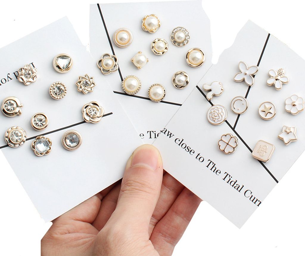 INF Broschenknöpfe, Broschennadeln, 30er-Pack Weiß model 2