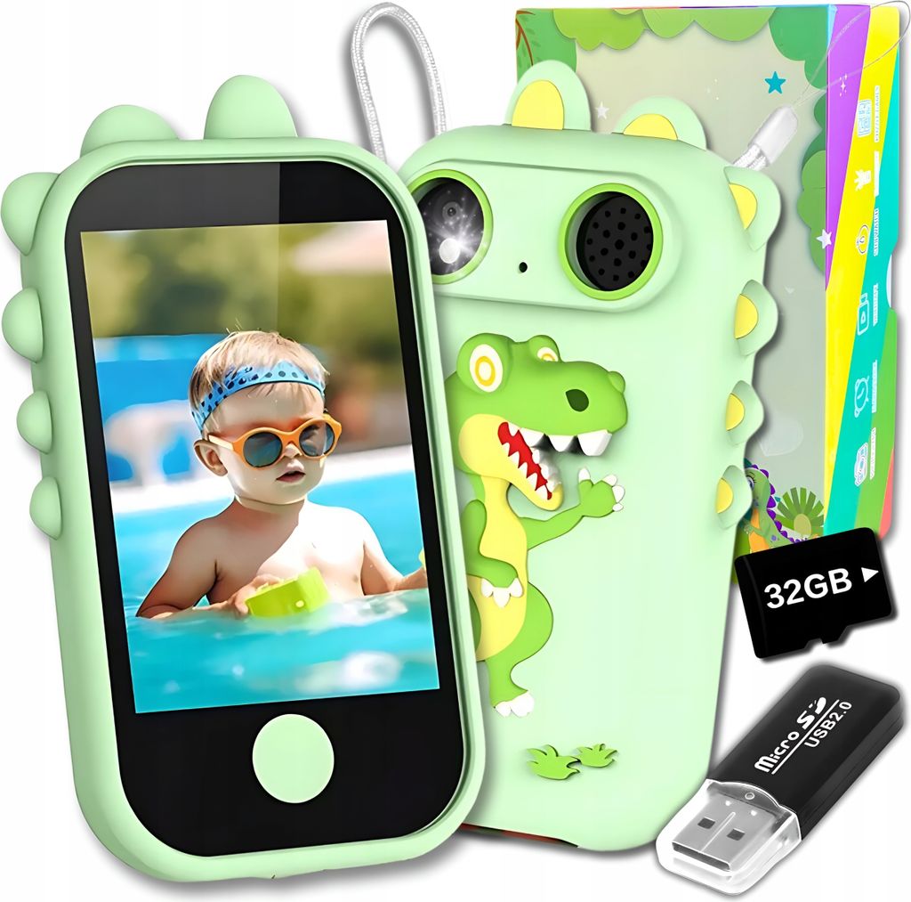 Telefon dla dzieci zabawkowy aparat cyfrowy edukacyjny Zdjęcie produktu 