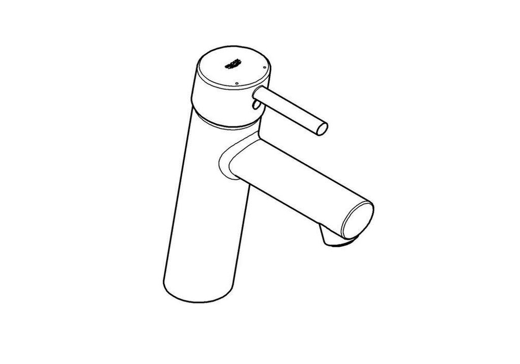 GROHE Concetto, Umyvadlo, Páková rukojeť, 1/2", Chrom Obrázek produktu 