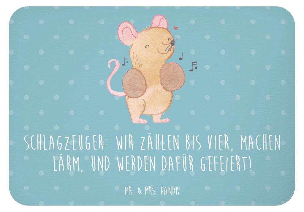 Mr. & Mrs. Panda magnet Schlagzeuger Stolz - Meeresbrise - Geschenk, Musiker, Instrument, Lernen, Kühlschrankmagnet, whiteboardmagnet, haftmagnet,...