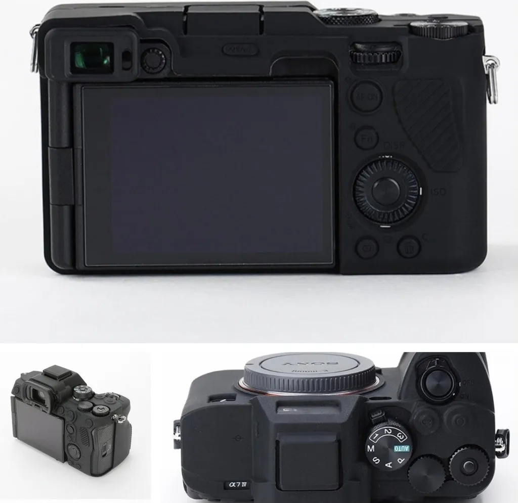 Custodia Sony A6500 da Viaggio | Silicone Nero Anti-Sabbia e Urti - 3