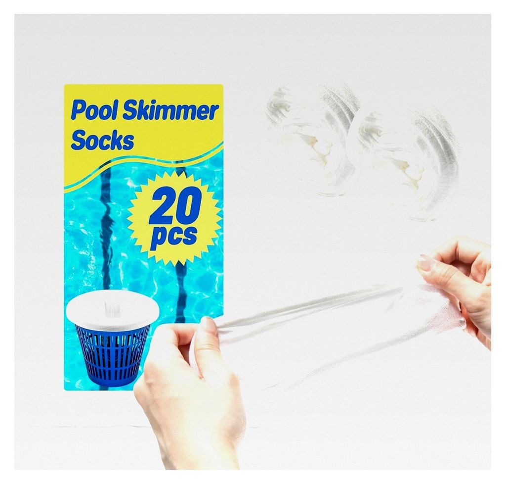 20 Stück Pool Skimmer Socken - Wasserfilter Socken für Pool Skimmer