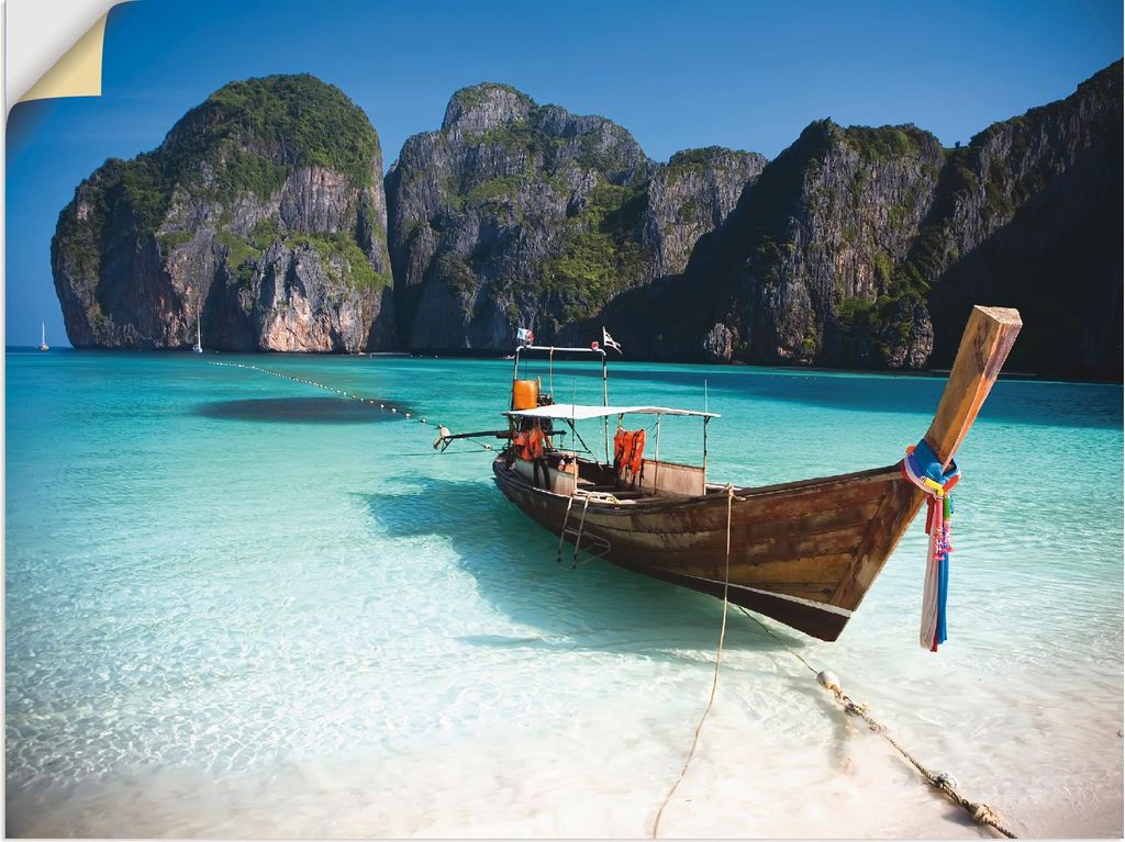 ARTland Wandbild, selbstklebend Maya Bay, Koh Phi Phi Leh, Thailand Größe: 60x45 cm