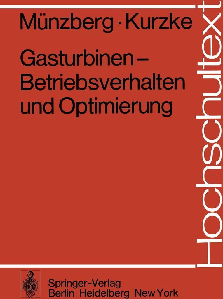 Gasturbinen - Betriebsverhalten und Optimierung