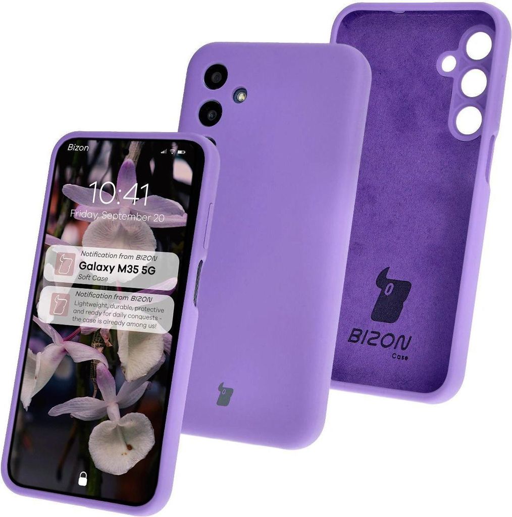 Bizon Soft Case Samsung Galaxy M35 5G lila