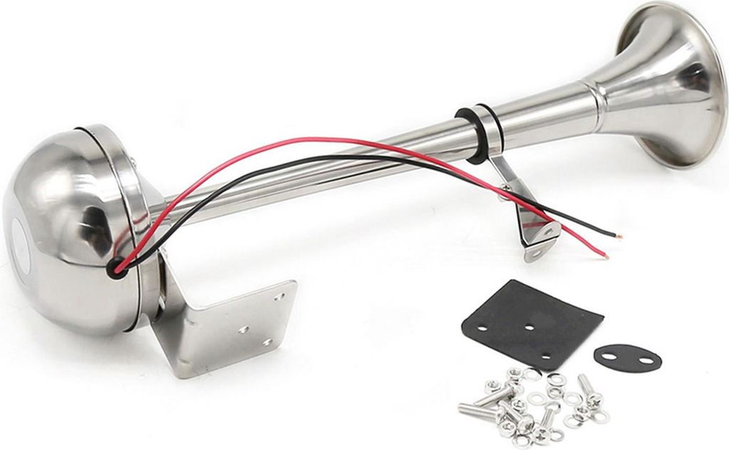 24 V Single Trompetenhorn Marine Boat Air 125 dB Elektrik für LKW -Yachtbus Alle Fahrzeuge