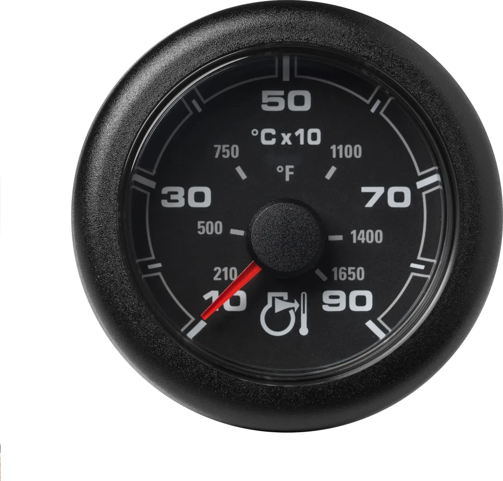 Évitez la Surchauffe avec le Pyromètre VDO OCL 900°C 52mm Noir Précis